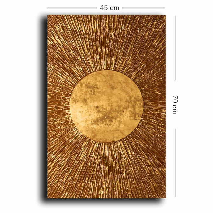 Wallity Lienzo Decorativo Dorado 45 x 70 cm